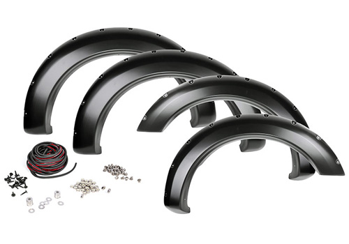 Rough Country Rivet Fender Flare Kit 2002-09 Dodge Ram 6'4" Bed